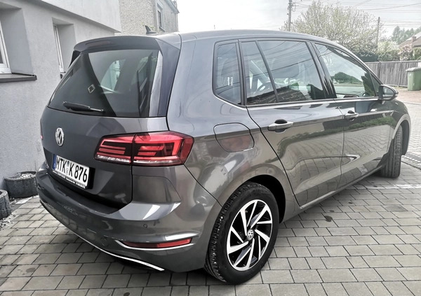 Volkswagen Golf Sportsvan cena 68500 przebieg: 63000, rok produkcji 2018 z Miasteczko Śląskie małe 277